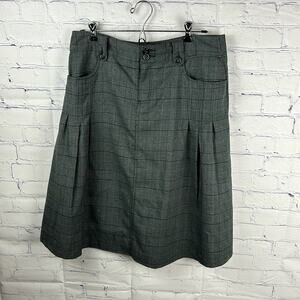 Point Zero Plaid Pleated Skirt Size 8 Medium